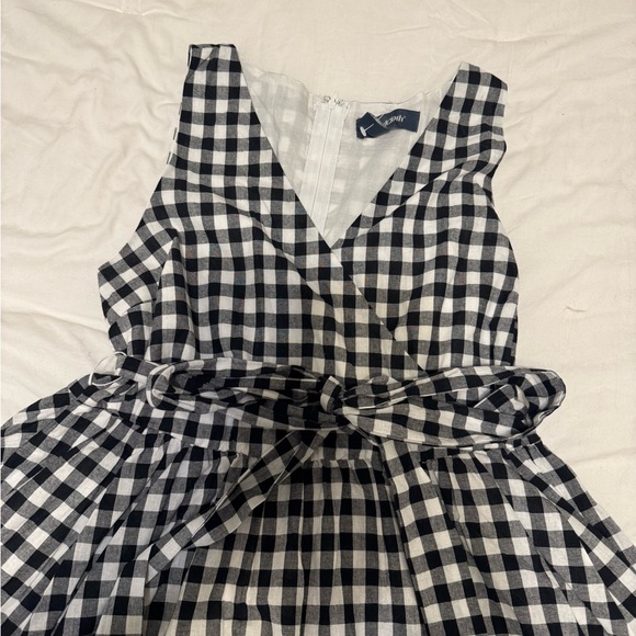 Modcloth Black and White Gingham Midi Dress NWOT - Picture 2 of 5